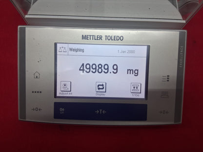 Mettler Toledo XS105 DualRange Analytical Balance 120g x 0.01mg TESTED WORKING
