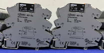 WAGO 857-704 HALBLEITER-RELAISMODUL mit 857-164 HALBLEITER-RELAIS - 1 LOT, MENGE 50