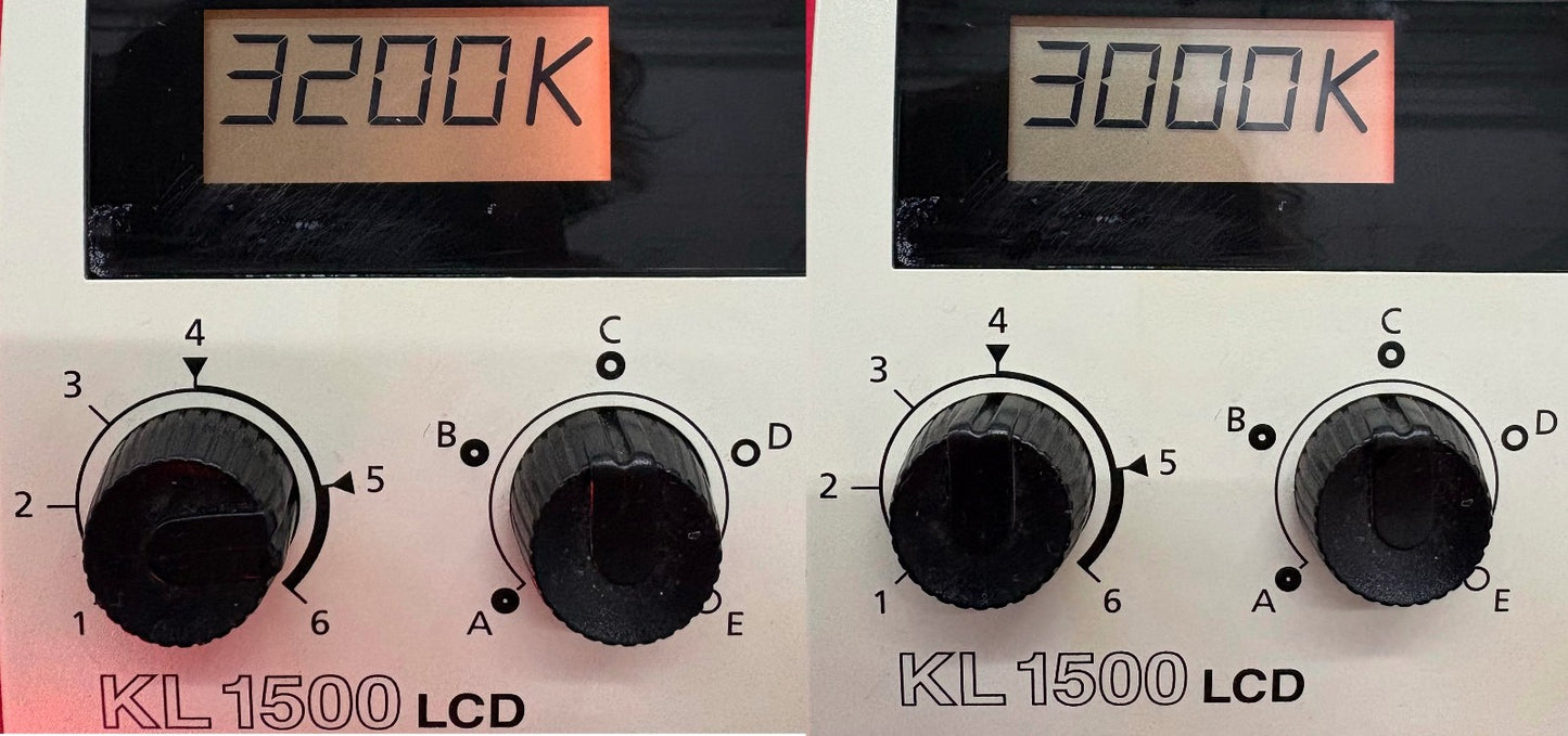 SCHOTT LEICA KL 1500 LCD LIGHT SOURCE ILLUMINATOR w/ NO BRAND RING-LIGHT