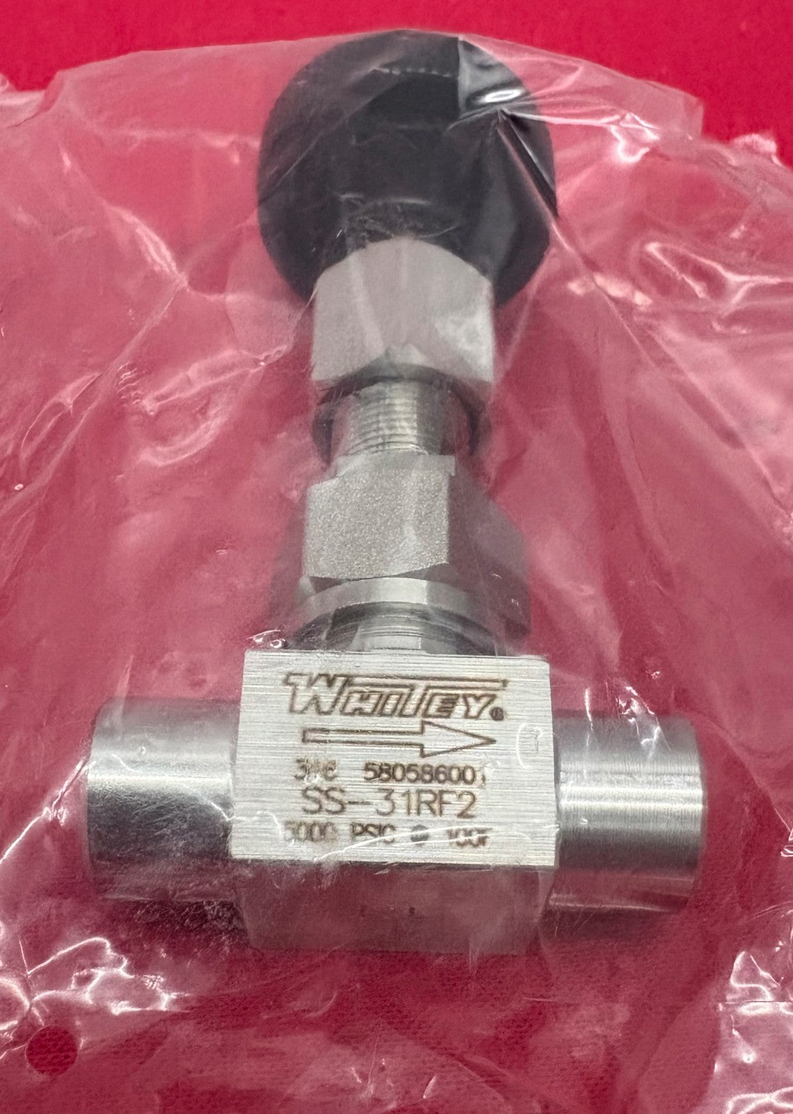 SWAGELOK WHITEY SS-31RF2 METERING FLOW VALVE - 1 BOX OF QTY 2 VALVES