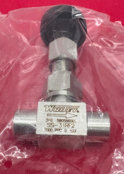 SWAGELOK WHITEY SS-31RF2 METERING FLOW VALVE - 1 BOX OF QTY 2 VALVES