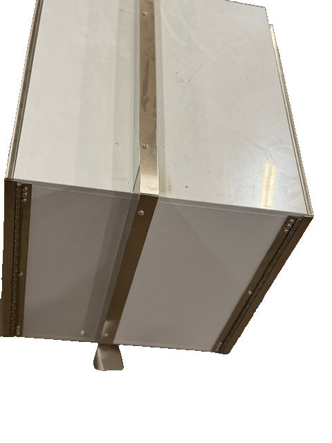 CLEAN AIR PRODUCTS PASS THROUGH BOX WHITE PLASTIC & STAINLESS STEEL DOORS 18X18