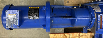 BALDOR 3 HP ELECTRIC MOTOR W/VACUUM BOOSTER BLOWER 9" FLANGE - PARTS/REPAIR