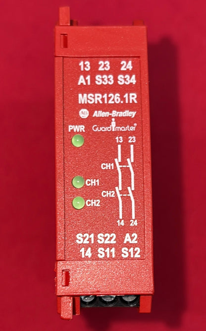 Allen-Bradley AB GUARDMASTER ® MSR126.1R 440R-N23120 SER A 24VAC/DC SAFETY RELAY