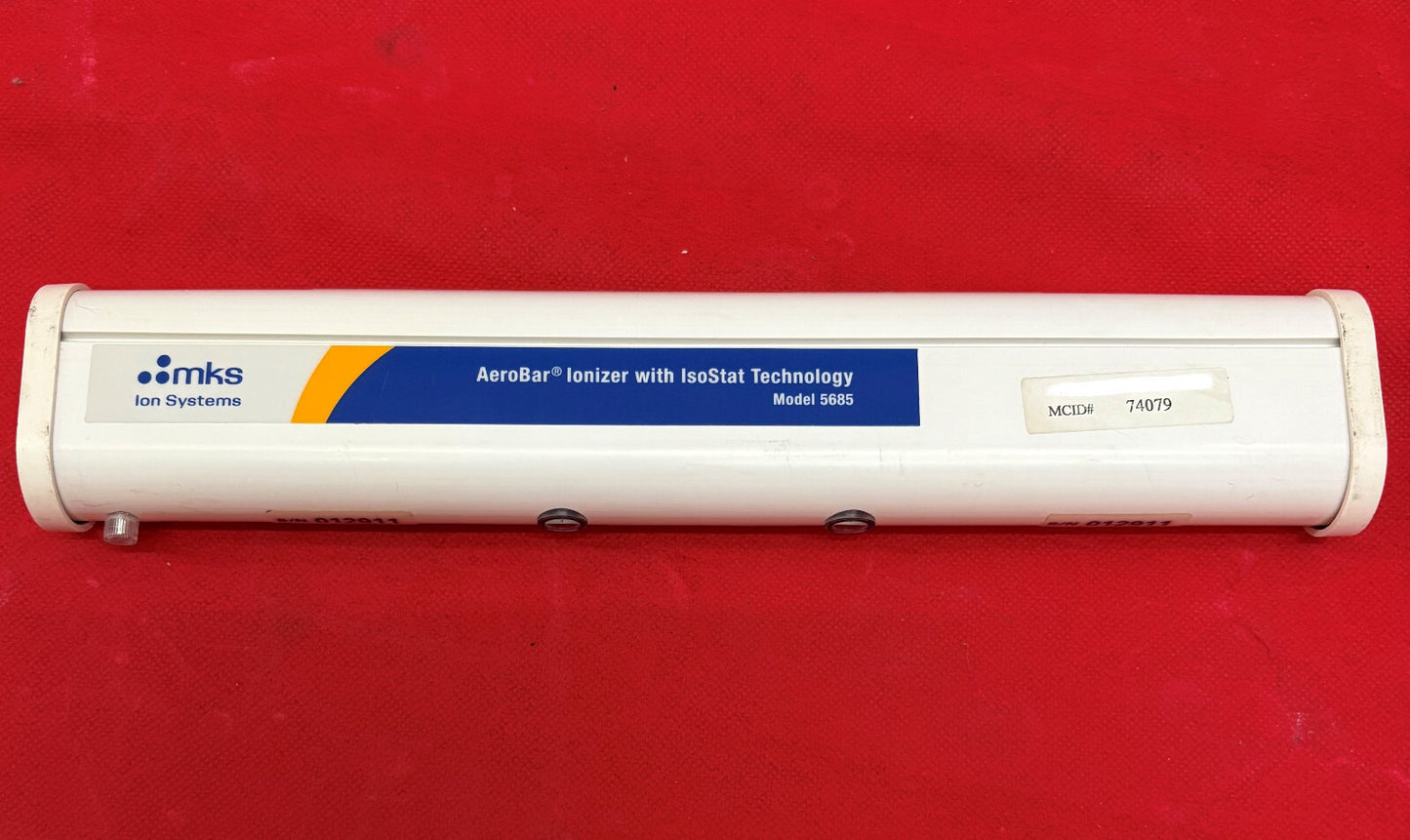 MKS 5685 AEROBAR IONIZER WITH ISOSTAT TECHNOLOGY NO POWER SUPPLY - PARTS/REPAIR