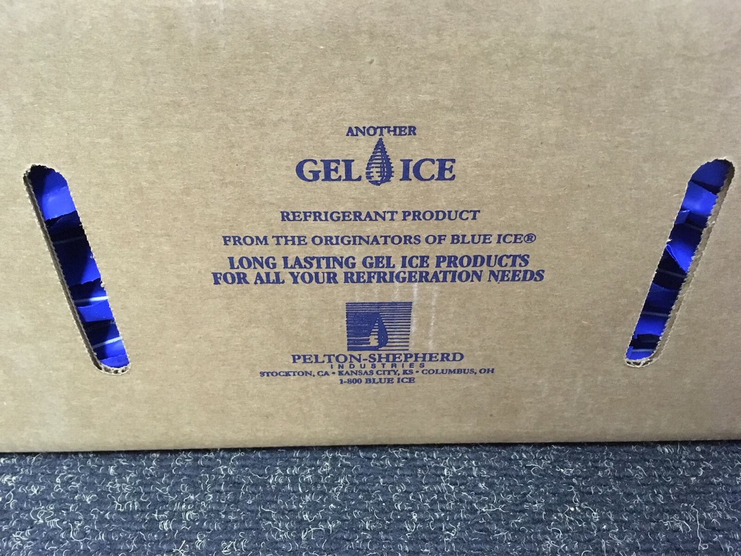 1 CAISSE DE 80 PAQUETS - PELTON-SHEPHERD ECOGEL RIGID ICE ECR-6B / ECR-6B-80