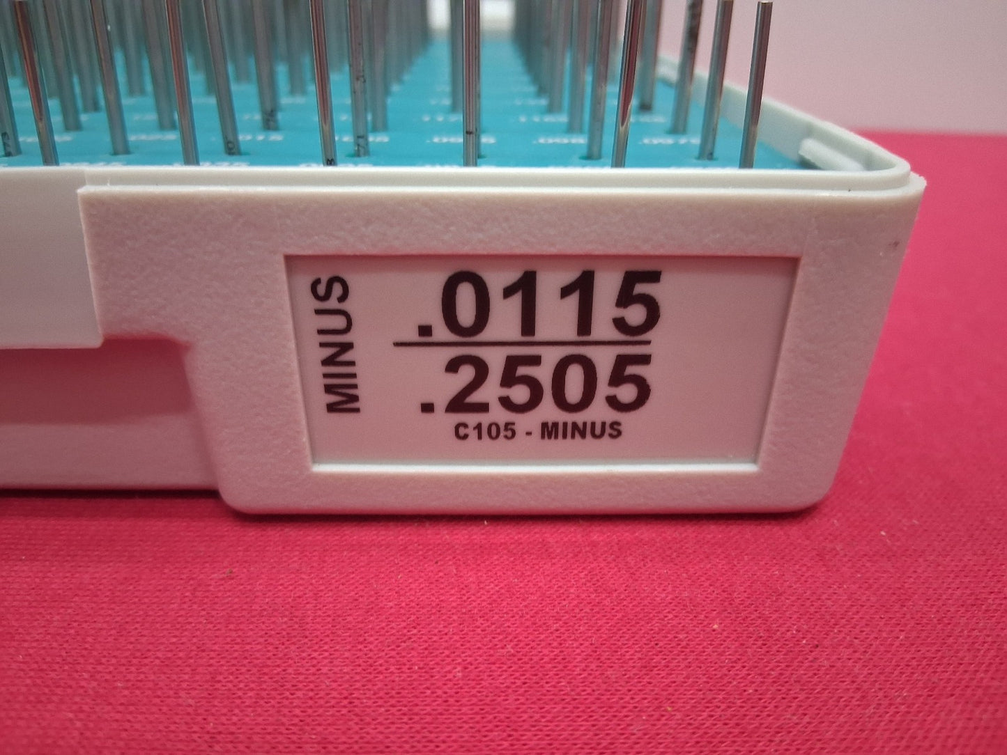 Meyer Gage C105 Minus Pin Gage Set .0115 - .2505 240 Pcs COMPLETE Class Z