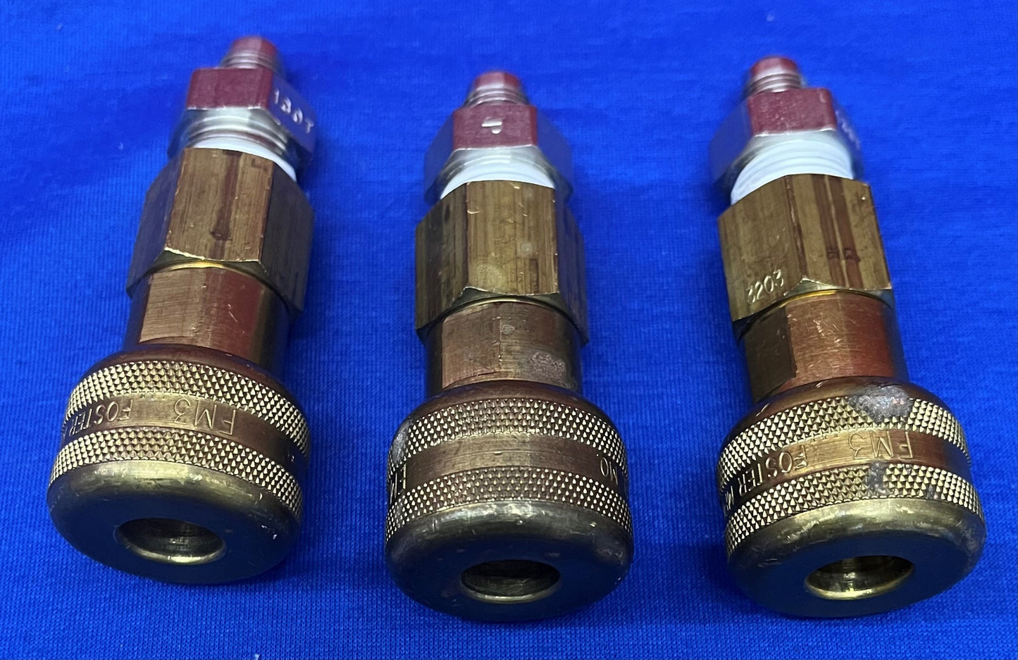 フォスター FM3 空気圧クイック ディスコネクト ソケット カップリング 1/4”FM3203 真鍮 3 個セット