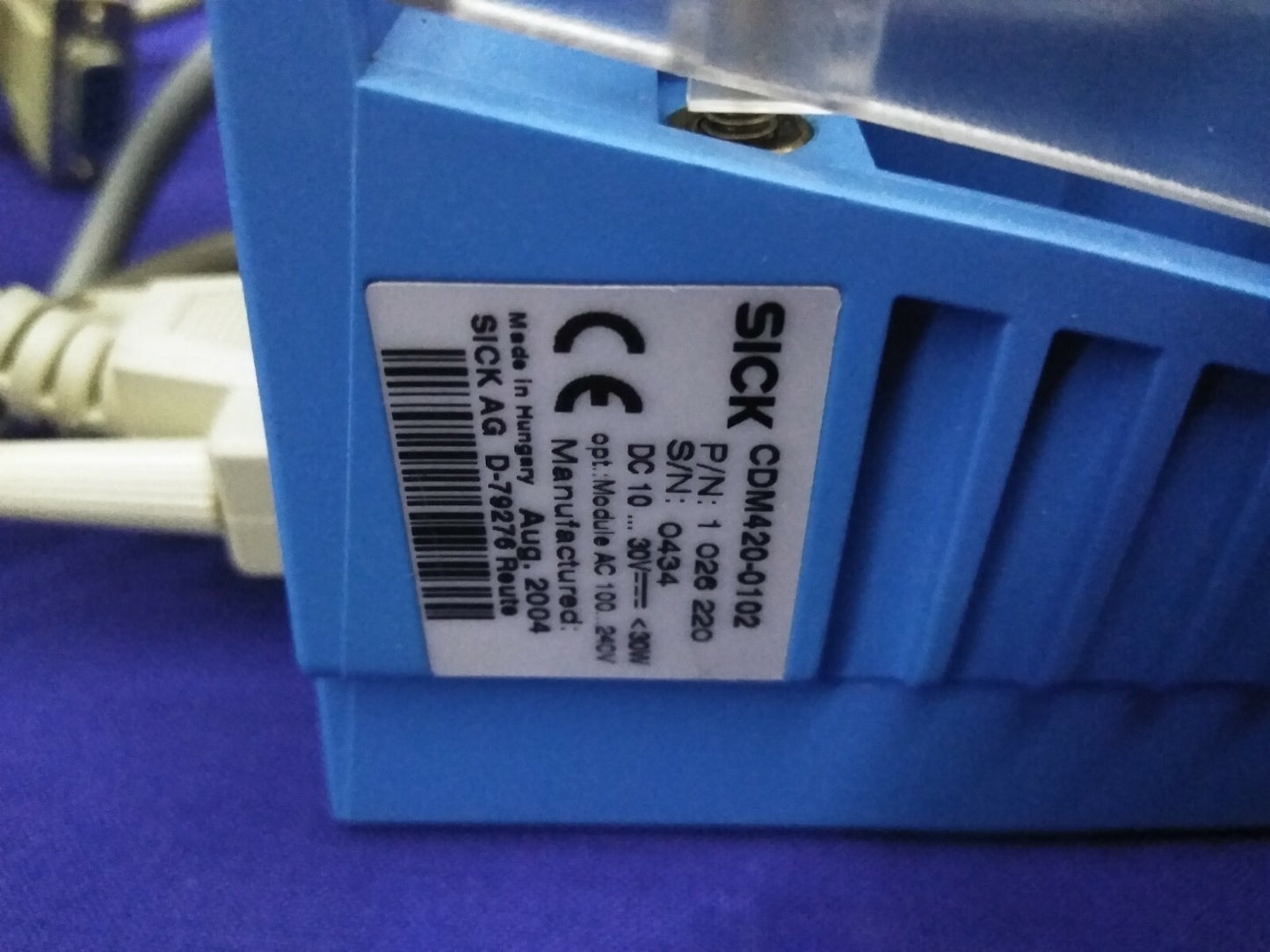 SICK BARCODE-SCANNER CLV420-0010 &amp; MODELL CDM420-0102 SCHNITTSTELLE/ STEUEREINHEIT 