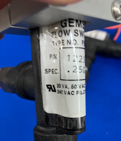 INTERRUTTORE DI FLUSSO GEMS® TIPO N. F3-4, P/N 122353, .25GPM LOTTO DI 2