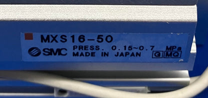SMC MXS16-50 TAFELSCHUIFPERS