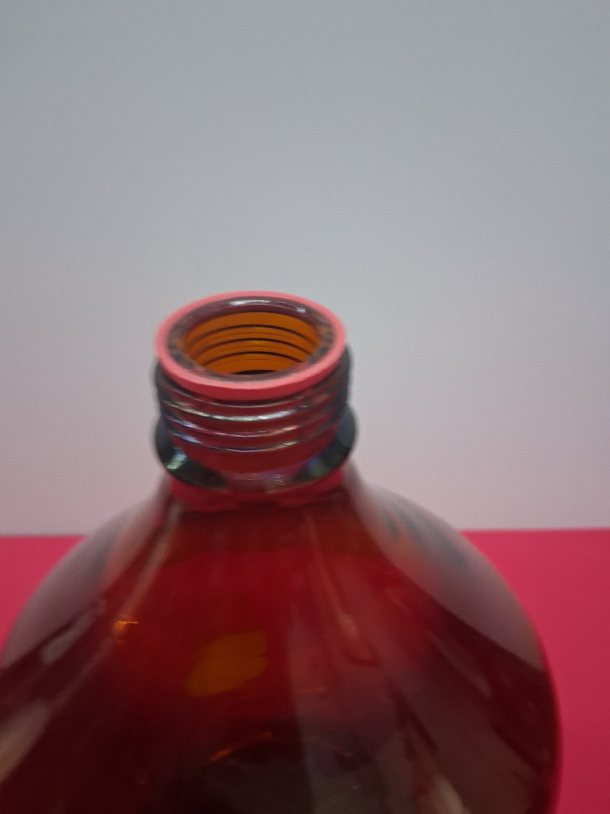 Schott Duran 5000ml (5L) Amber Glass Media Bottle. Duran GL45 Red Cap Ring
