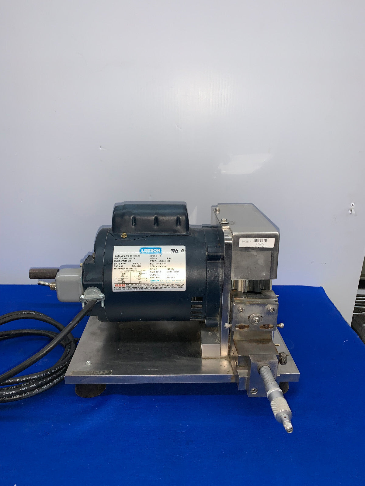 LEESON, A4C34DC7H, KATHETERPROFIEL TIP GRINDER WATERGEKOELD VERSTELBAAR