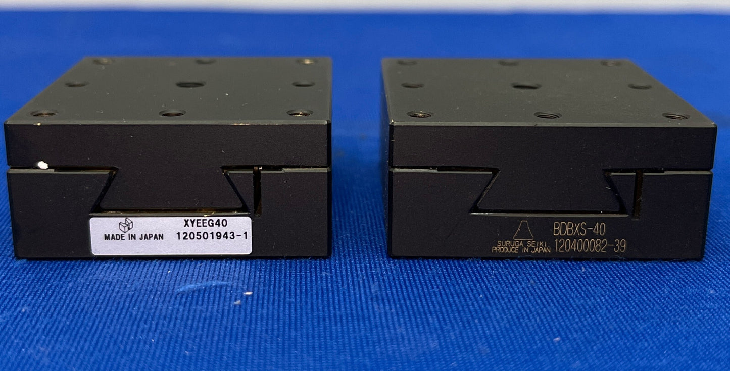 ミスミ XYEEG40 &amp; 駿河精機 BDBXS-40 高精度 X軸ステージ アリ溝