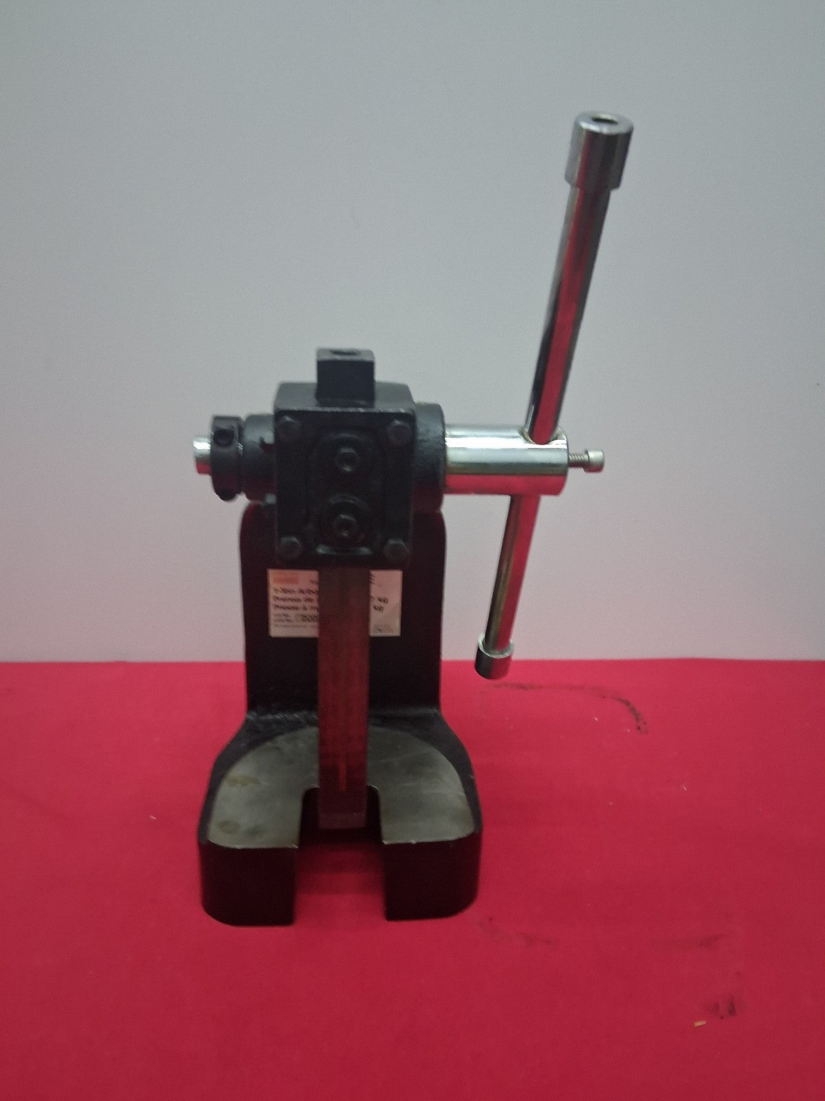 Dayton 4Z328E 1 Ton Arbor Press 8" Swing Work Height 6" 1" x 1" Ram Dimensions