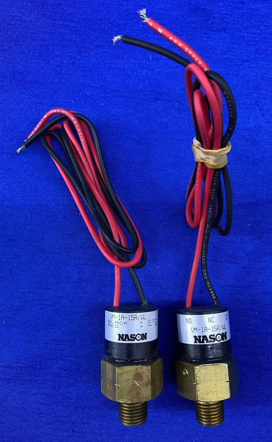 NASON VM-1A-15R/WL PRESSURE SWITCH - 1 LOT QTY 2