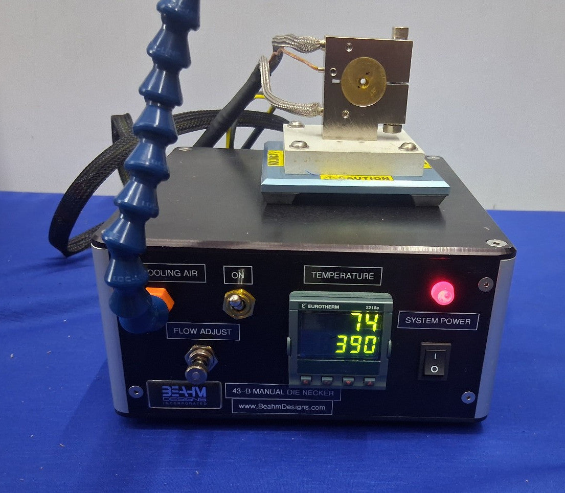 Beahm 43-B Manual Die Necker 120V 50/60 Hz 100-125 PSI 10 Amp