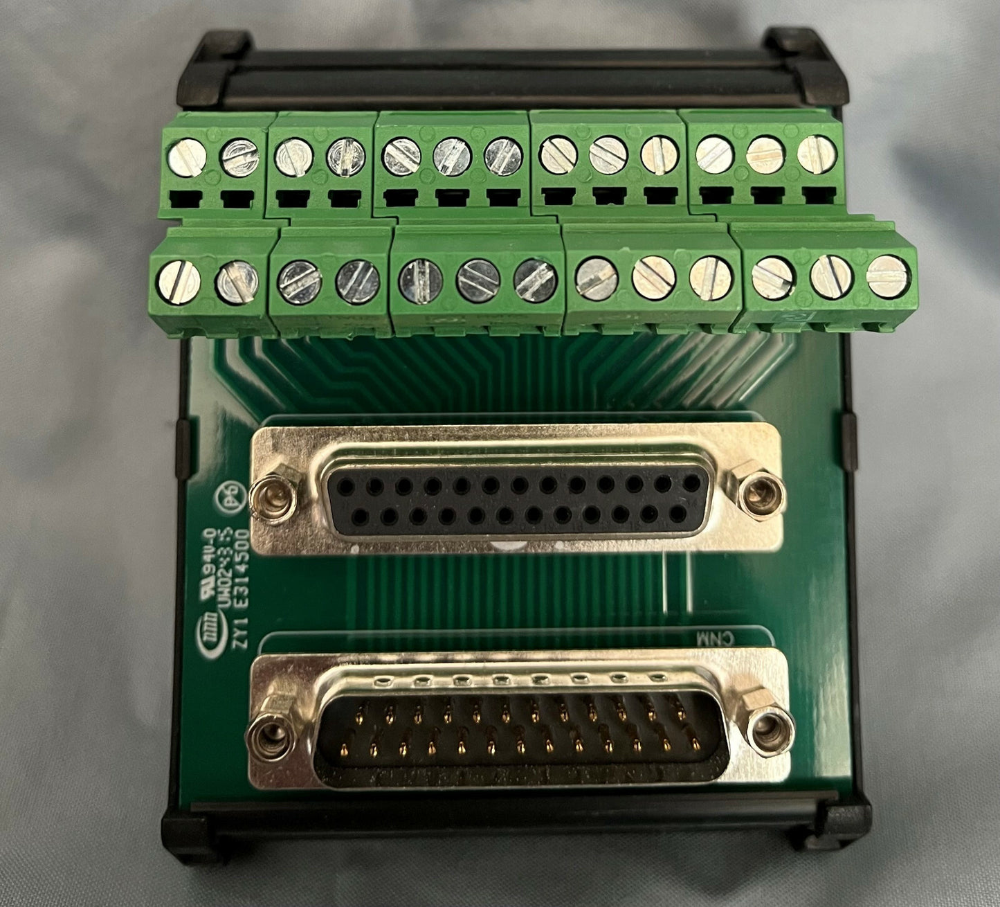Bornier Dsub mâle/femelle 25 broches vers bornier American Electrical LDSUB-25-MF