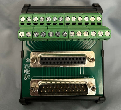 Bornier Dsub mâle/femelle 25 broches vers bornier American Electrical LDSUB-25-MF