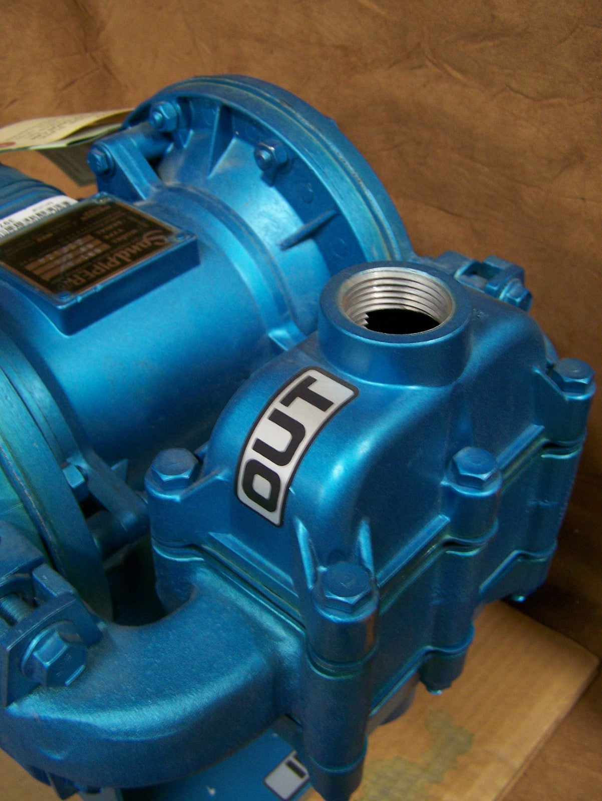 WARREN RUPP SANDPIPER AIR POWERED DOUBLE DIAPHRAGM PUMP MODEL SB1-4 TYPE SB 4-4