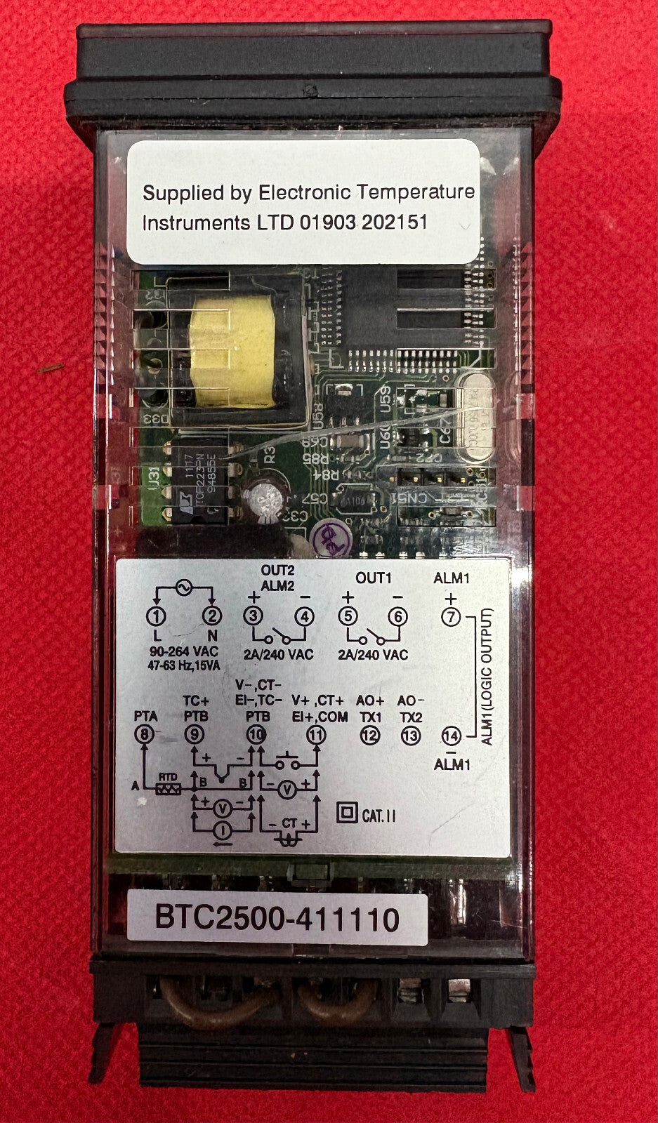 THERMOWORKS BTC2500-411110 PID TEMPERATURE CONTROLLER (MISSING MOUNTING BRACKET)