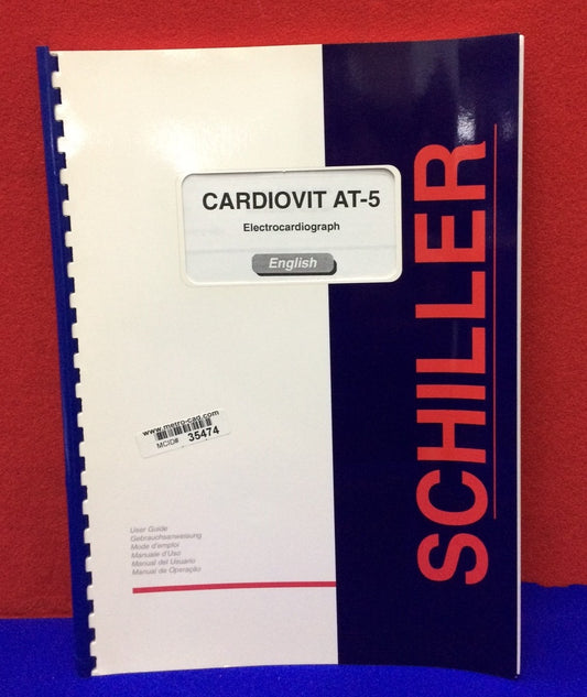 SCHILLER USER GUIDE CARDIOVIT AT-5 ELECTROCARDIOGRAPH MANUAL