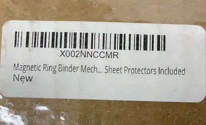 OLMAGRING11D3P10 MAGNETIC 3 RING BINDER MECHANISM 1-10 PK W/ 1 PK PROTECTORS