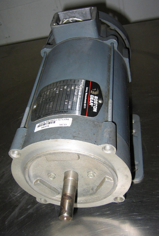 BOSTON GEAR DC MOTOR CAT # PM975TF-B 3/4 HP 90 VOLTS - FOR PARTS/REPAIR