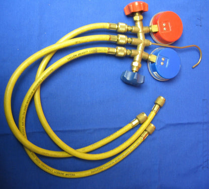 Tuyau de charge J/B Yellow Jacket 3 tuyaux 2 500 PSI (172 bar) avec manomètres 