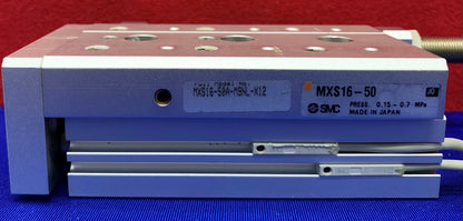 Mesa deslizante neumática SMC MXS16-X12 M9NL-X12 con sensores SMC D-M9N de 16 mm de diámetro interior