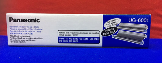 PANASONIC UG-6001 REPLACEMENT FILM  -   1 PACKAGE CONTAINING 2-ROLLS
