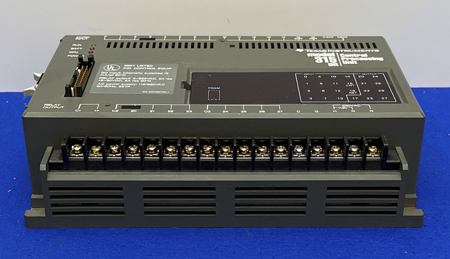 TEXAS INSTRUMENTS / SIEMENS 315DR MODULE DE PROCESSEUR CENTRAL RELAIS