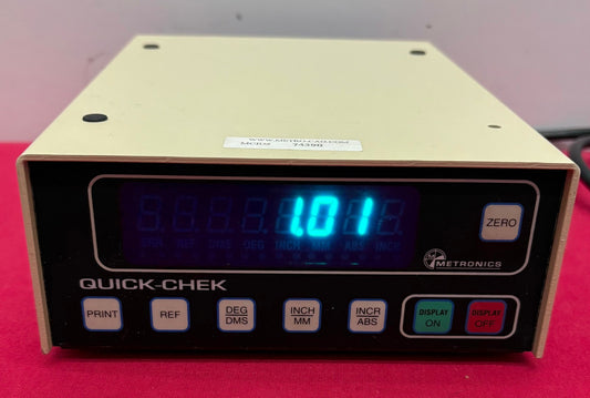 METRONICS QC1000M-AR-MT QUICK-CHEK DIGITAL DISPLAY DEVICE - FOR PARTS/REPAIR