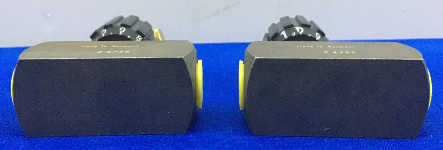 1 LOT HOEVEELHEID VAN 2 - FLUTEC DRV-08-01.1/0 / DRV080110 STROOMREGELKLEP 1/4"