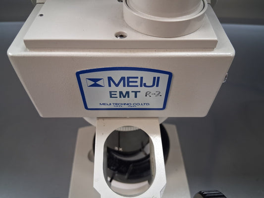 MEIJI EMT TRINOCULAR STEREO MICROSCOPE STAND LED LIGHT Missing Camera, Tube & TV