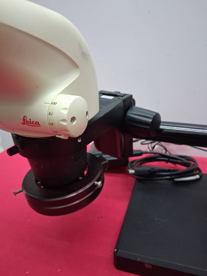 LEICA S6E STEREO ZOOM 6.3- 40X MAGNIFICATION BOOM STAND LED RING LIGHT