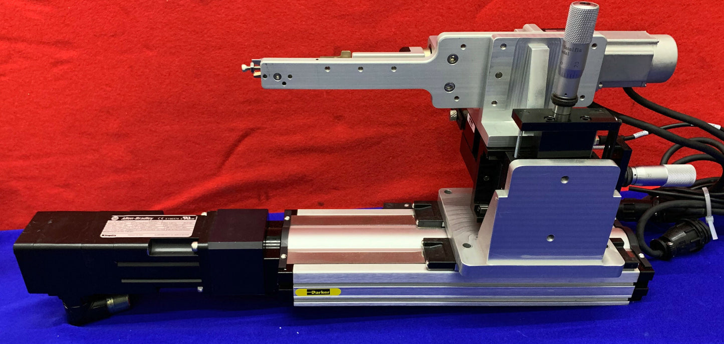 PARKER CR4544 XYZ CENTER DRIVE STAGE LINEAR ACTUATOR MPL-A1520U-VJ74A MOTOR