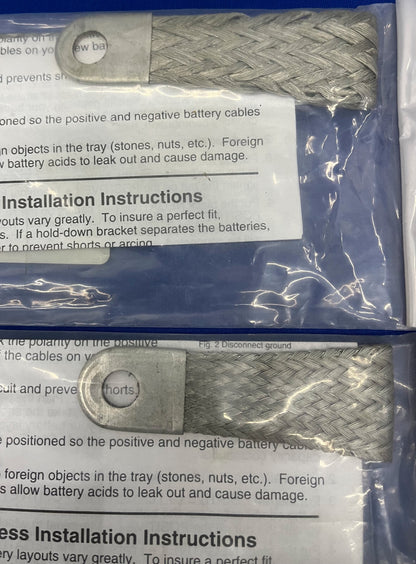 CINGHIA DI TERRA INTRECCIATA QUICK CABLE ® 4 GA 7403-001 LUG-TO-LUG 13” LUNGA - QTY 2