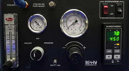 BEAHM DESIGN 210A Heißluftstation/Heißluftbox Artikel ist gebraucht/getestet/funktioniert