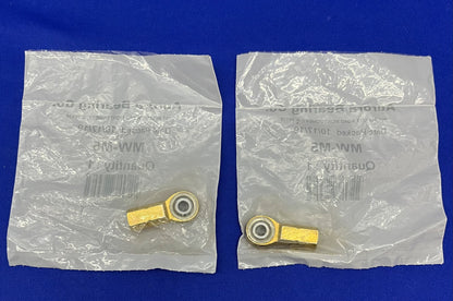 AURORA BEARING  MW-M5  FEMALE ROD END 5mm BORE DIAMETER - 1 LOT QTY 2
