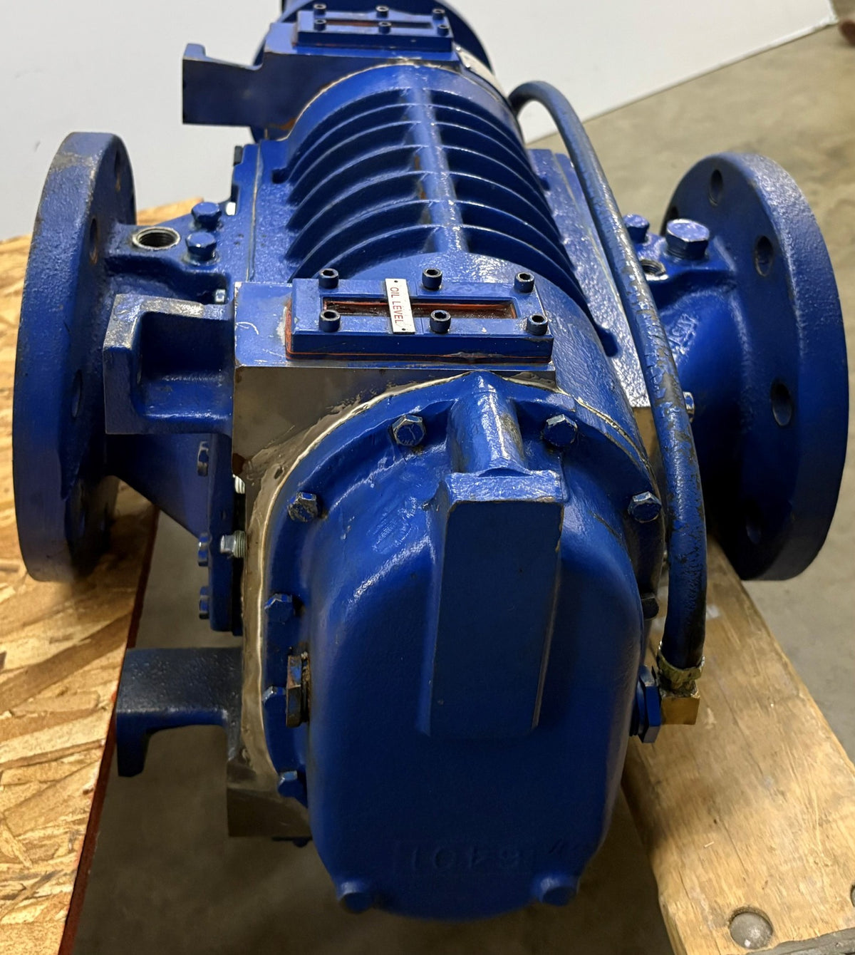 BALDOR 3 HP ELECTRIC MOTOR W/VACUUM BOOSTER BLOWER 9" FLANGE - PARTS/REPAIR