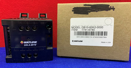 Watlow DIN-A-Mite Power Switching Device DB10-60K2-0000 Control Input/Output