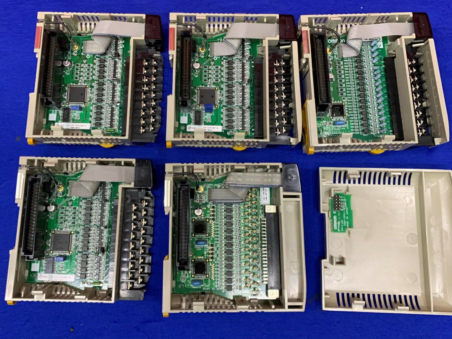 Omron (3) CQM1-OD212 / CQM1-ID213 / CQM1-ID212 PLC-modules Kaarten Relais