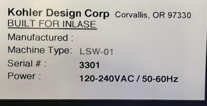 KOHLER DESIGN-SCHRANK FÜR INLASE LSW-01-COMPUTER MIT TASTATURABFACH - FÜR TEILE 