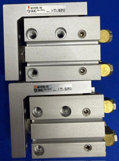 SMC MXH16-10 Pneumatic Compact double stroke slide table 10mm 1 Lot of Qty. 2