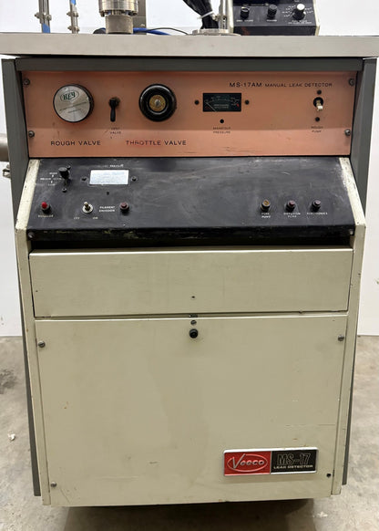 VEECO MS-17-AM LEAK DETECTOR/ 0126-006 READOUT 9 Vacuum Gate Valves PARTS/REPAIR