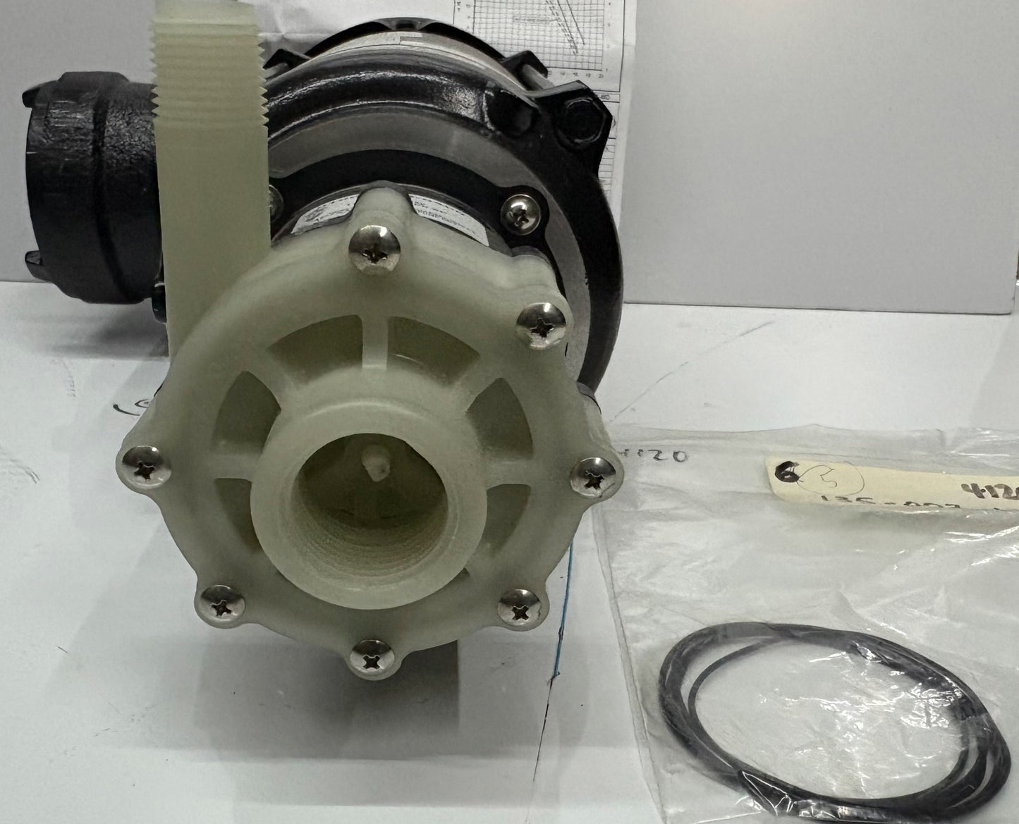 MARCH PUMPS TE-5C-MD 1 PH SN 391532 XP 0150-0026-0400 W/ BALDOR MOTOR CC-550712