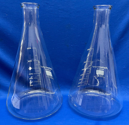 FISHERBRAND FB-500-4000 BICCHIERE ERLENMEYER 4000mL STRETTO - QTY 2