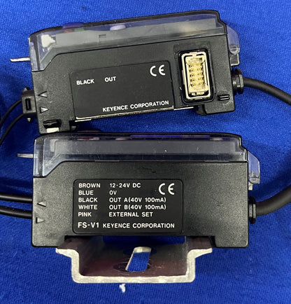 Keyence FS-V1 (1) &amp; Keyence (1) FS-T2 光ファイバーセンサー