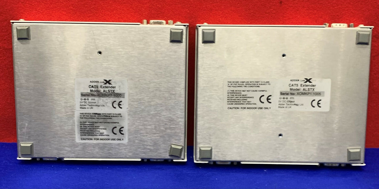 Lote de 2 EXTENSORES AdderLink XLSliver CAT 5 ALSTX 5 V CC